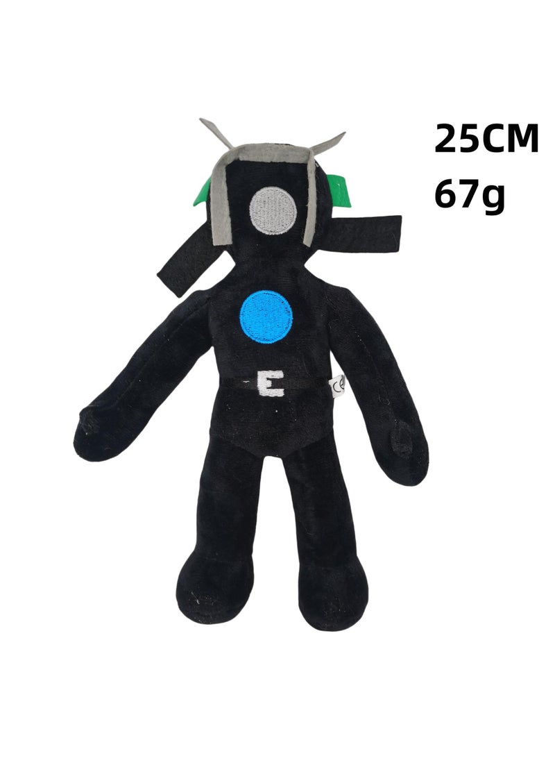 Stuffed Plush Toys Grotesque Toilet Man Chainsaw Man Funny And Interesting Dolls Black-D