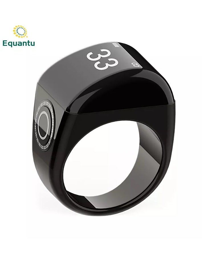 QB702 Electronic Counter Ring Digital Azan Alarm Clock  Tasbih Zikr Ring