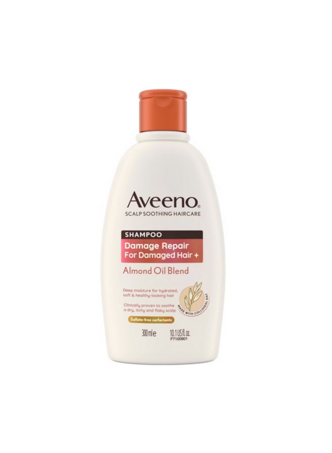 Aveeno Haircare Damage Repair + Almond Oil Blend Shampoo 300ml