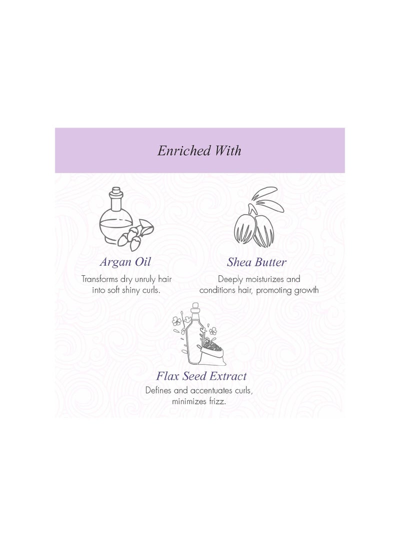 Curl Up Curl Care Bundle with Curly Hair Shampoo Conditioner and Leave in Curl Defining Cream Combo of 3