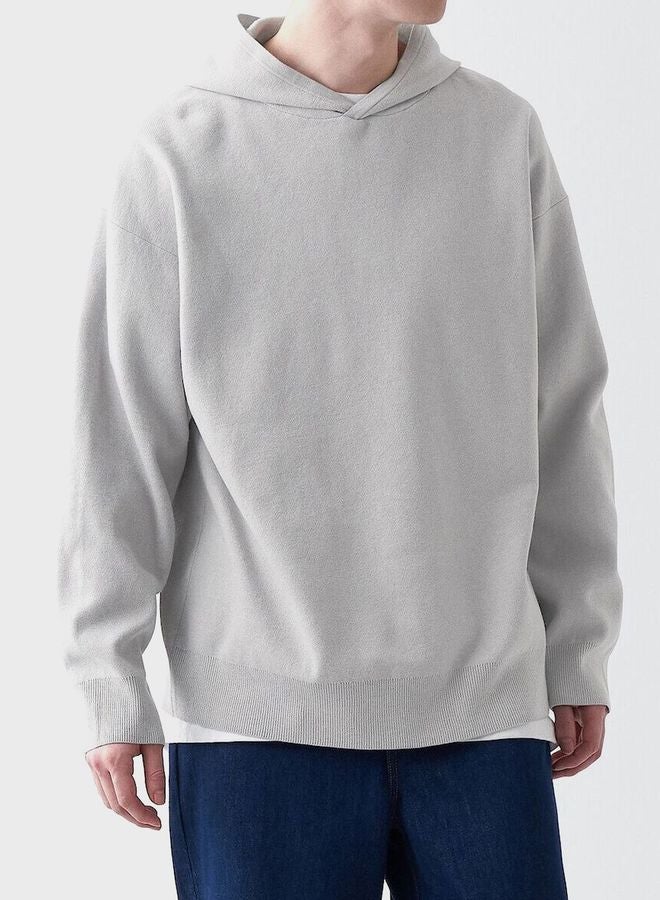 Washable Milano Ribbed Wide Pullover Hoody