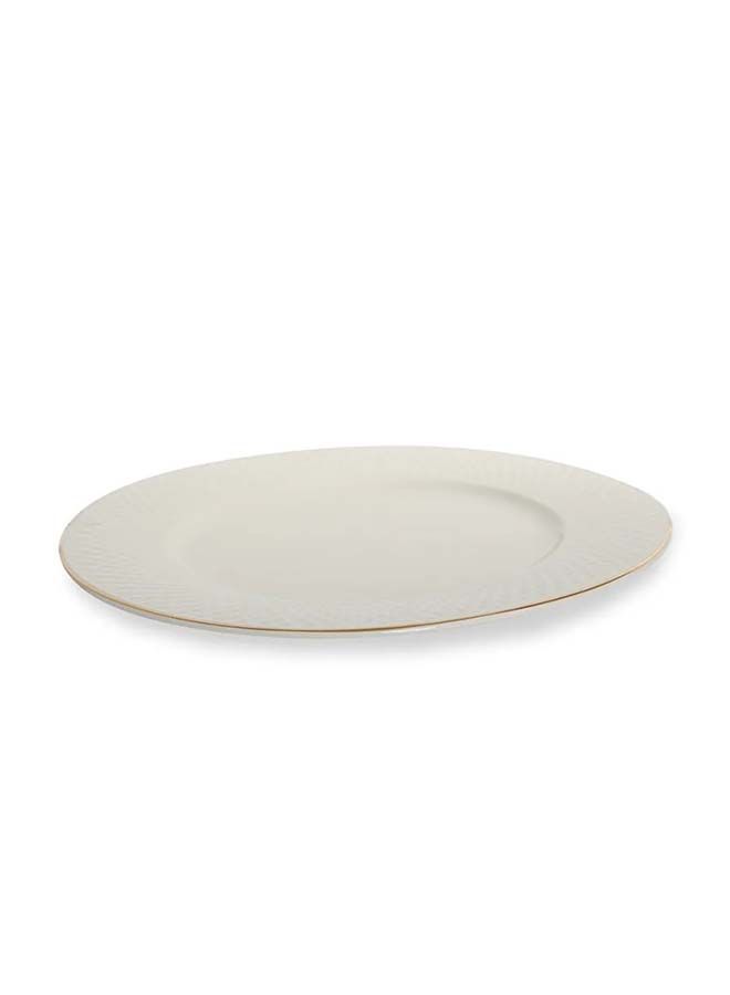 Eclat Porcelain Round Platter Gold 30 cm