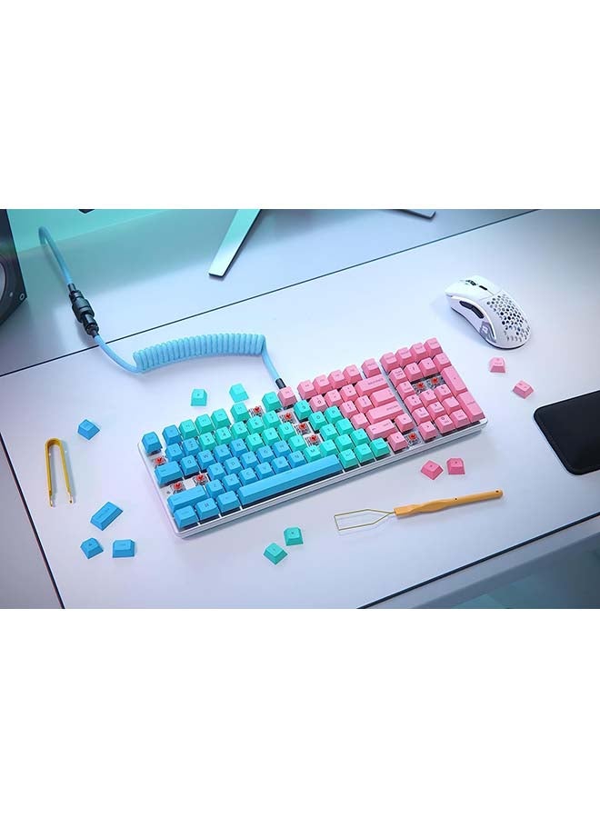 Gaming Gmmk 2 Full Size (96%) Barebones (Frame Only) - Mechanical Gaming Keyboard Frame, Full Size (96%), Aluminium, Customisable, Per Key Rgb, American/Ansi Layout - White