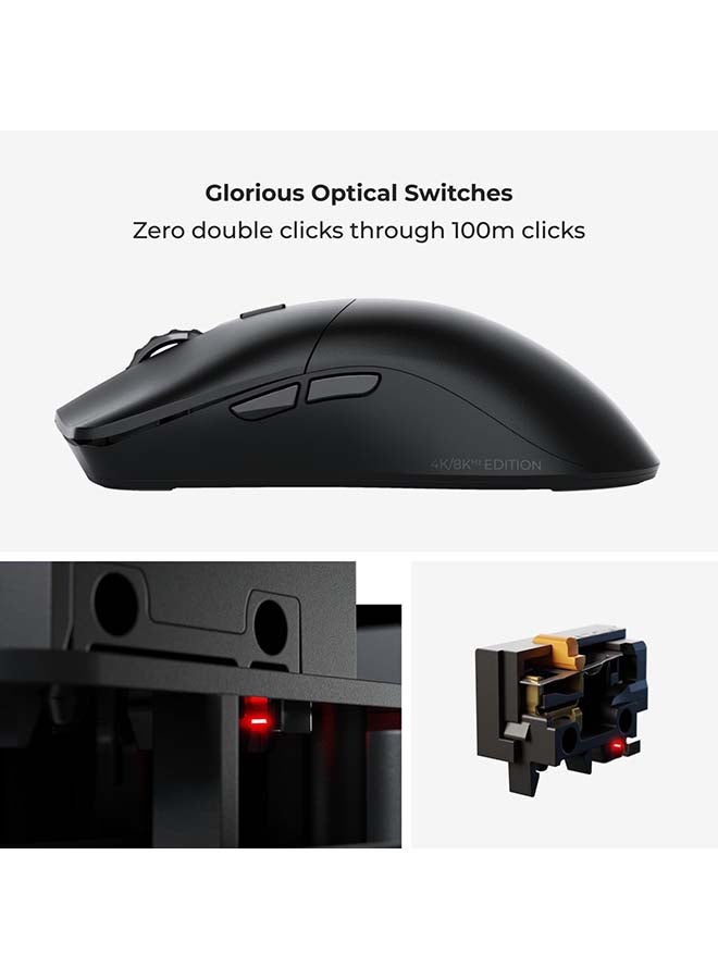 Glorious Model O 2 PRO Wireless 4K/8K Polling Black Gaming Mouse