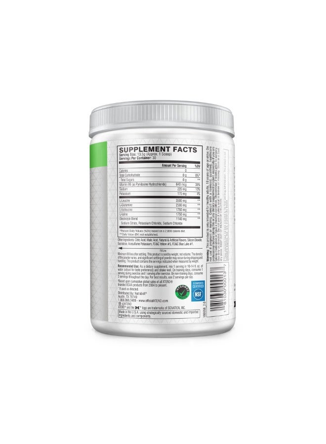 Xtend The Original 7G BCAA Muscle Recovery + Electrolytes, Smash Apple Flavor - 30 Servings