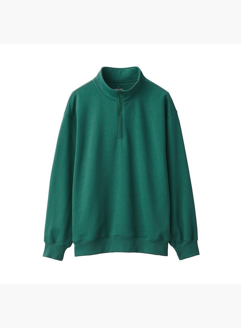 French Terry Half Zip Sweatshirt