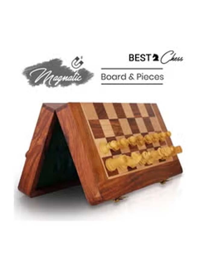 Folding Magnetic Travel Chess Board Set ARC_B07M95KWYP