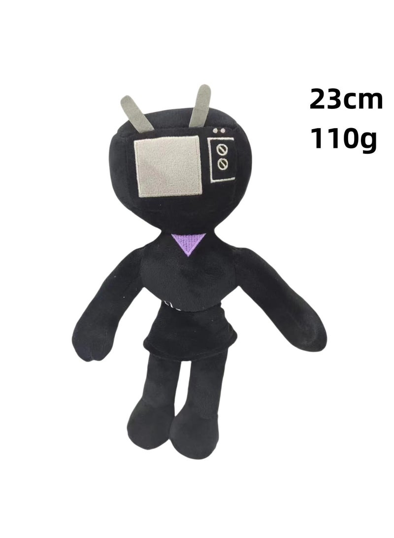 Stuffed Plush Toys Grotesque Toilet Man Chainsaw Man Funny And Interesting Dolls Black-I