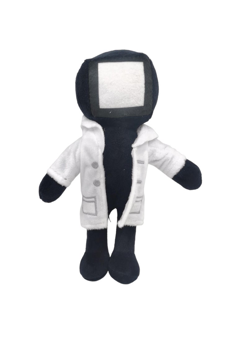 Stuffed Plush Toys Grotesque Toilet Man Chainsaw Man Funny And Interesting Dolls Black/White-A