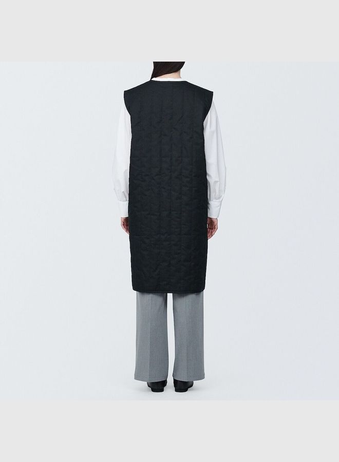 Kapok Blend Padded Long Gilet