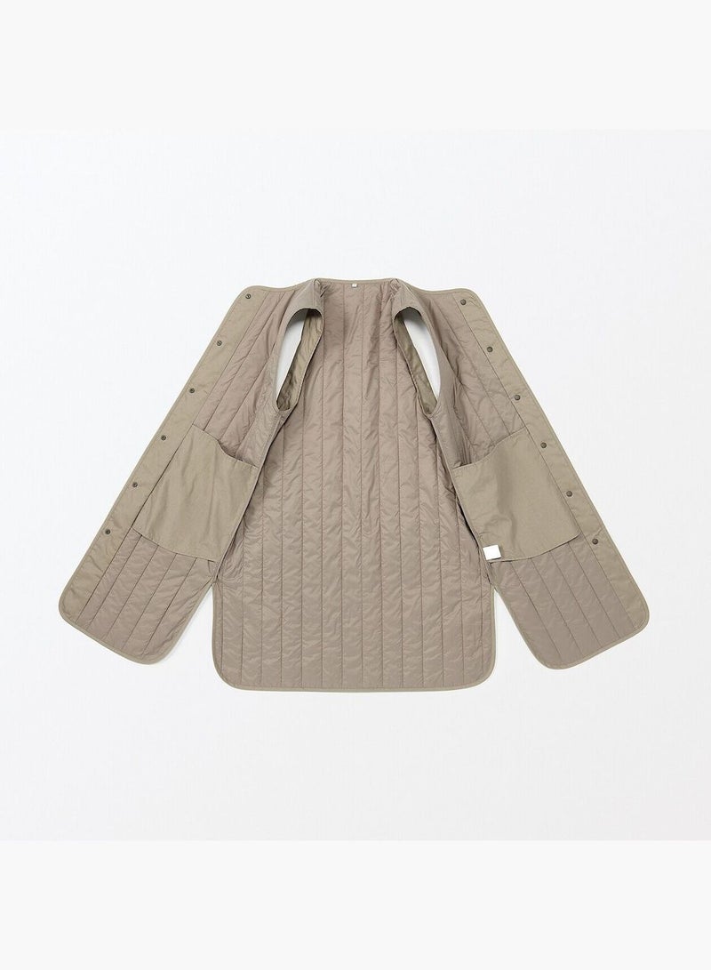 Kapok Blend Padded Long Gilet