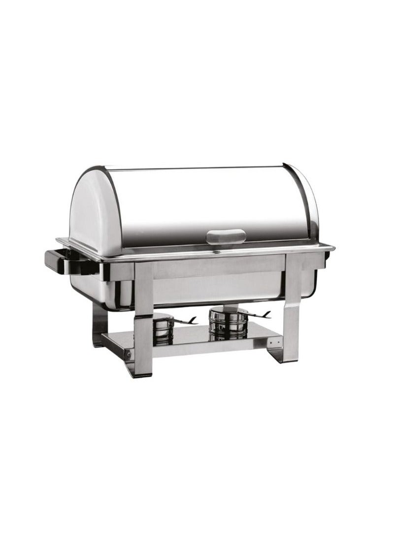 Stainless Steel Stackable Rolltop Chafing Dish GN 1/1 53 cm x 32.7 cm  |Ideal for Hotel,Restaurants & Home cookware |Corrosion Resistance|Made in Turkey