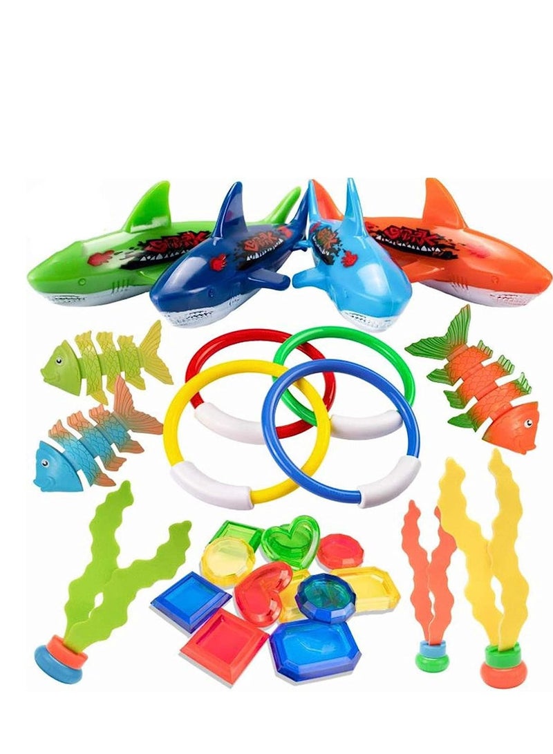 26 PCS Diving Toy for Pool Use Underwater Swimming/Diving Pool Toy Rings