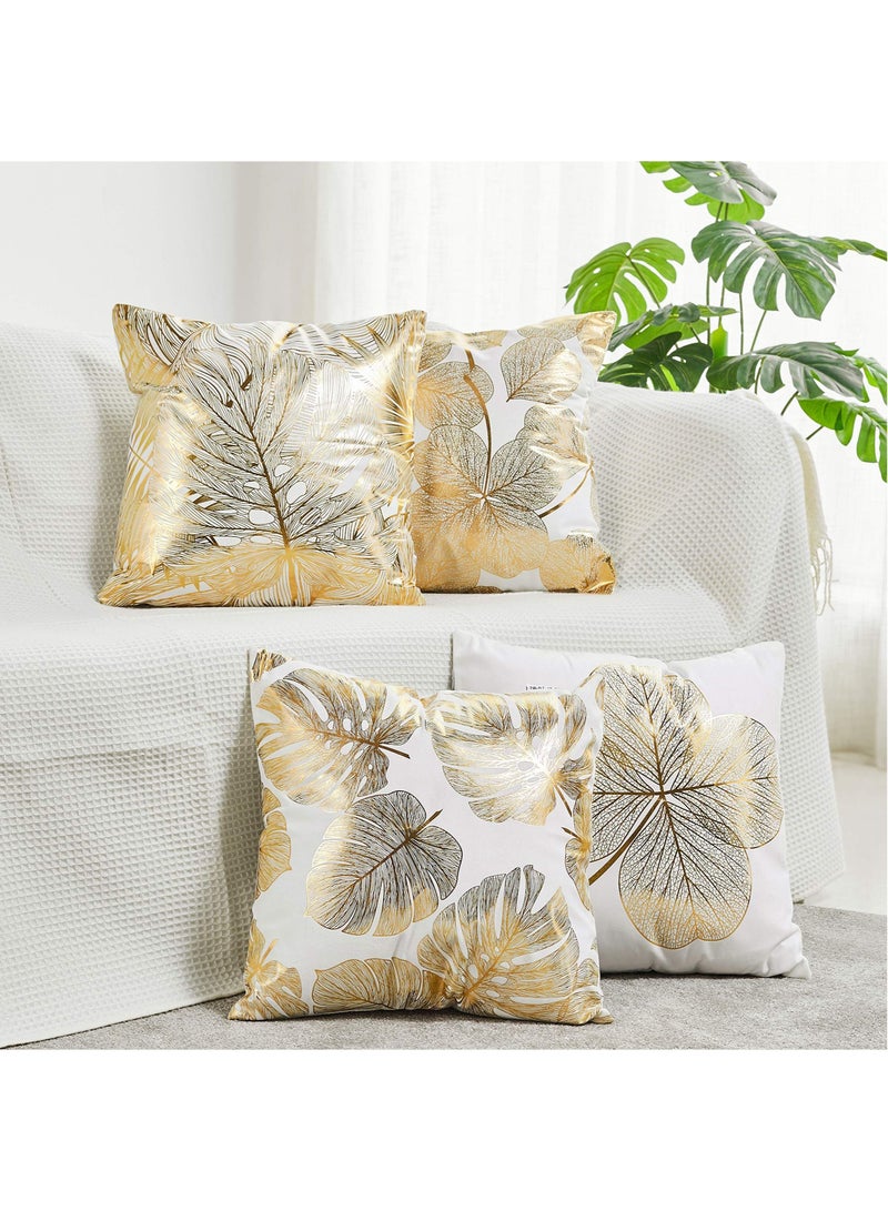 Pillow Covers Set of 4, Modern Sofa Throw Cover, Decorative Outdoor Case for Couch Bed Car Home Decoration