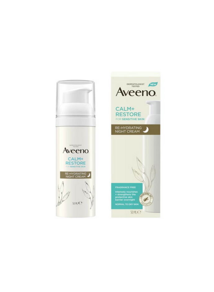 Aveeno Face Calm and Restore Rehydrating Night Cream 50ml