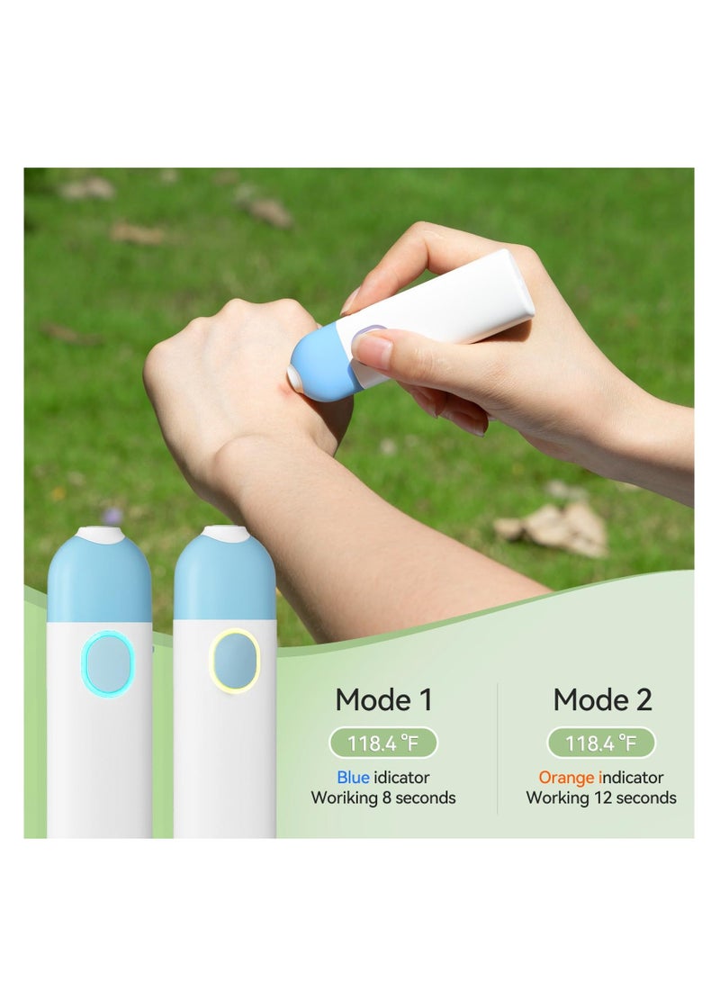 Bite Itch Relief Device, Insect and Sting Relief, Fast Symptom from Itching Swelling, Physical Anti Itching, Chemical-Free Healer, Suitable for Kids Your Families Blue