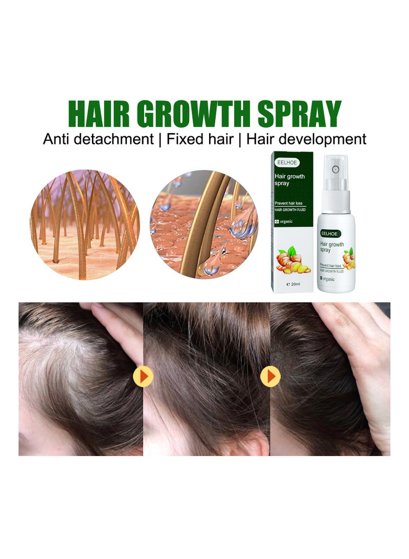 Fast Hair Growth Spray Serum Ginger Anti Hair Loss Treatment Product Prevent Thinning Dry Frizzy Repair Beauty Hair Care Essence