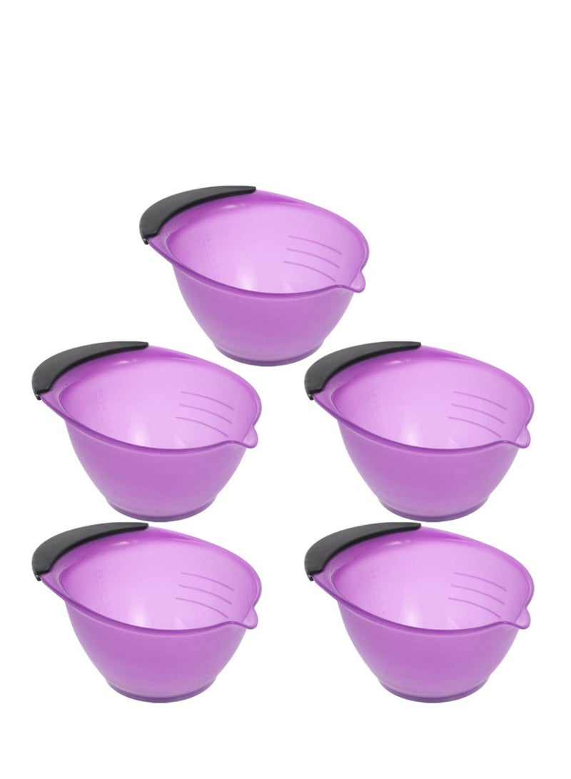 5 Pieces Mixing Bowls for Hair Color, Durable, Convenient, Dye Salon Color Dyeing Coloring DIY Tools