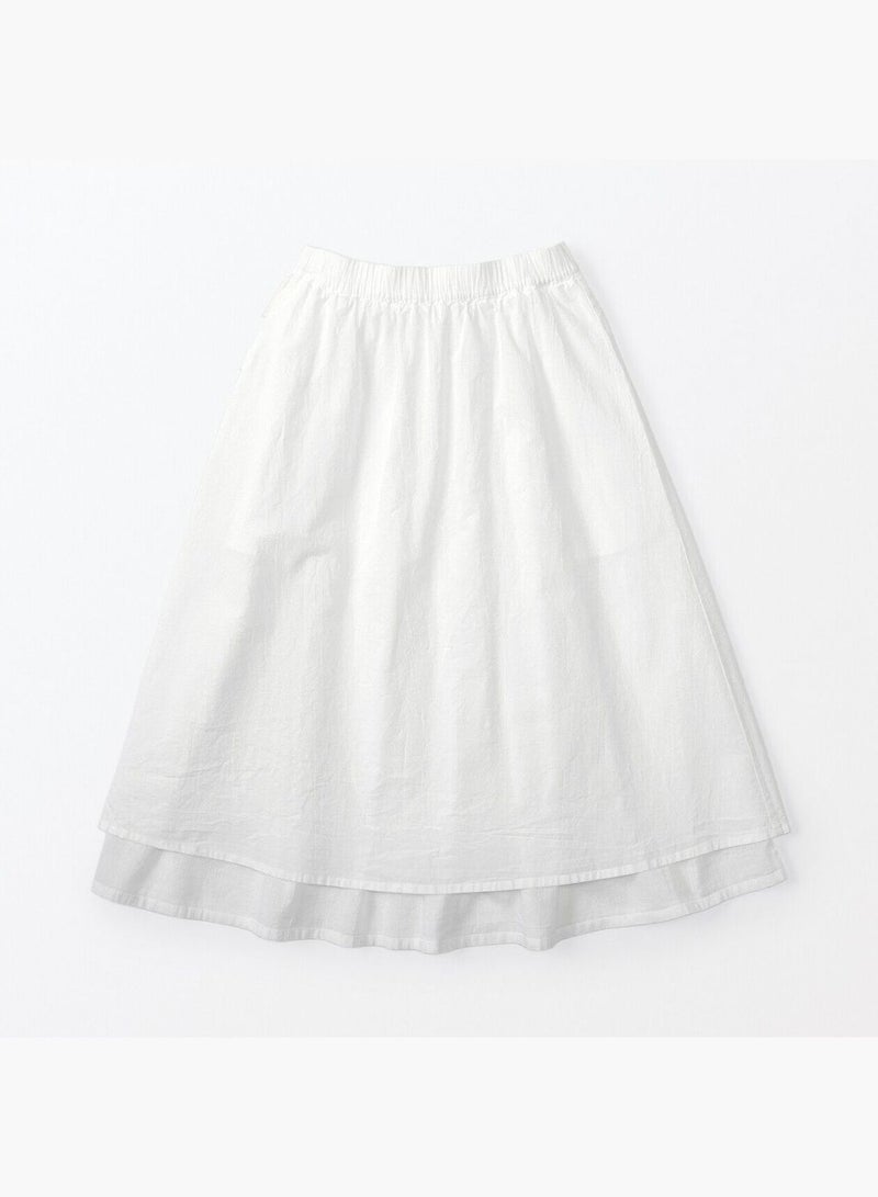 High Twisted Veil Gather Skirt