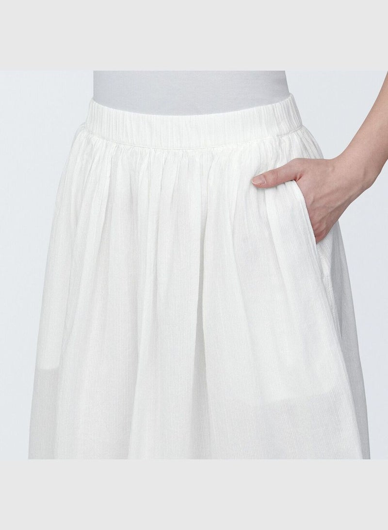 High Twisted Veil Gather Skirt