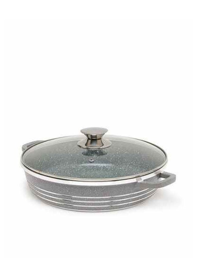 Non-Stick Shallow Casserole 36 cm Grey/Clear