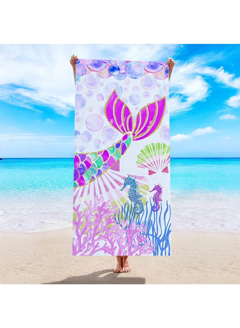 Soft Printed Fiber Swimming Beach Towel