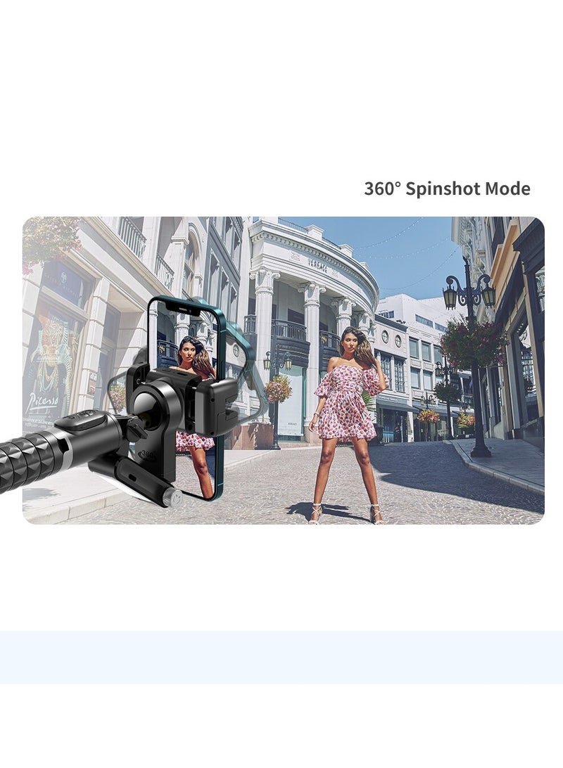 360 Rotation Following Shooting Mode Gimbal Stabilizer Selfie Stick Tripod Gimbal For iPhone Phone Smartphone Live Photography