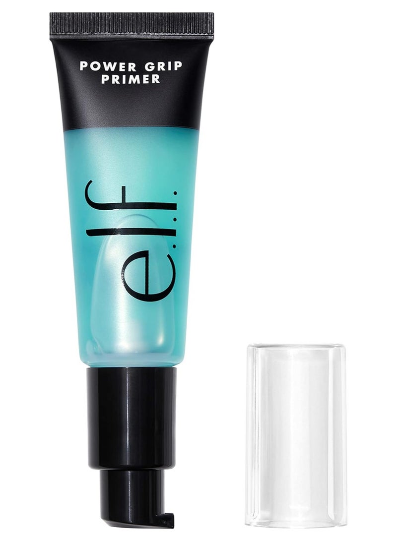 e.l.f. Power Grip Primer, Gel-Based & Hydrating Face Primer For Smoothing Skin & Gripping Makeup, Moisturizes & Primes, 0.811 Fl Oz (24 ml)
