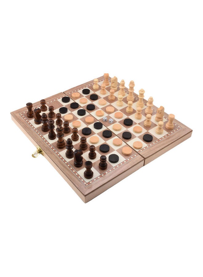 3-In-1 Chess With Checkers And Gomoku