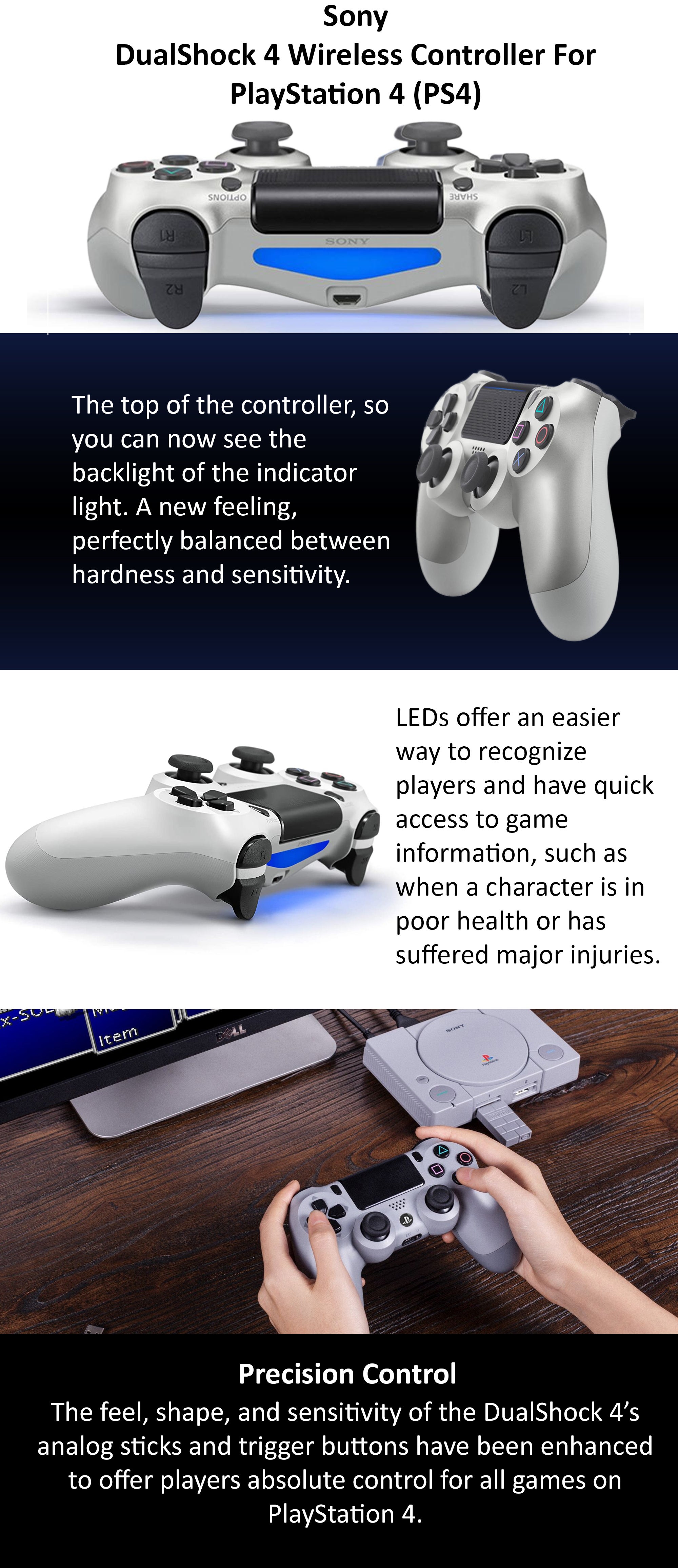 Dualshock Wireless Controller For PlayStation 4-Silver