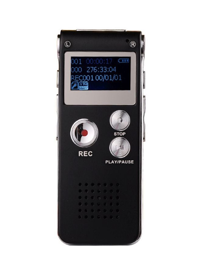 8GB Digital Voice Recorder Pen With LCD Screen And MP3 Player 415662 Black