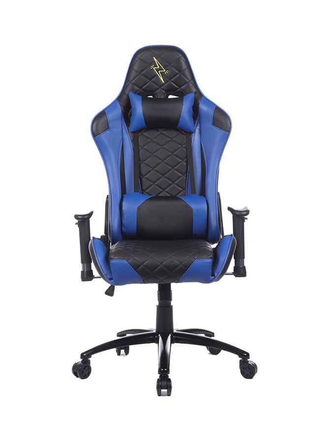 Adjustable Gaming Chair With Lumbar Cushion Blue/Black