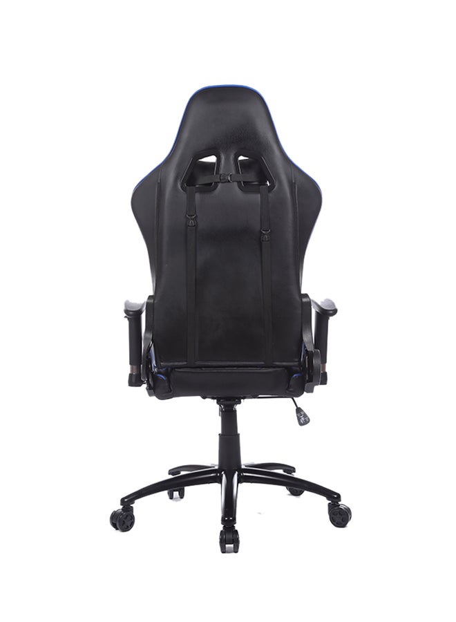 Adjustable Gaming Chair With Lumbar Cushion Blue/Black