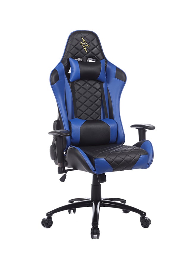 Adjustable Gaming Chair With Lumbar Cushion Blue/Black