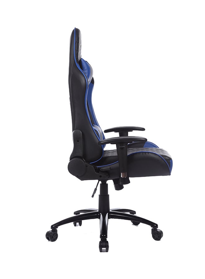 Adjustable Gaming Chair With Lumbar Cushion Blue/Black