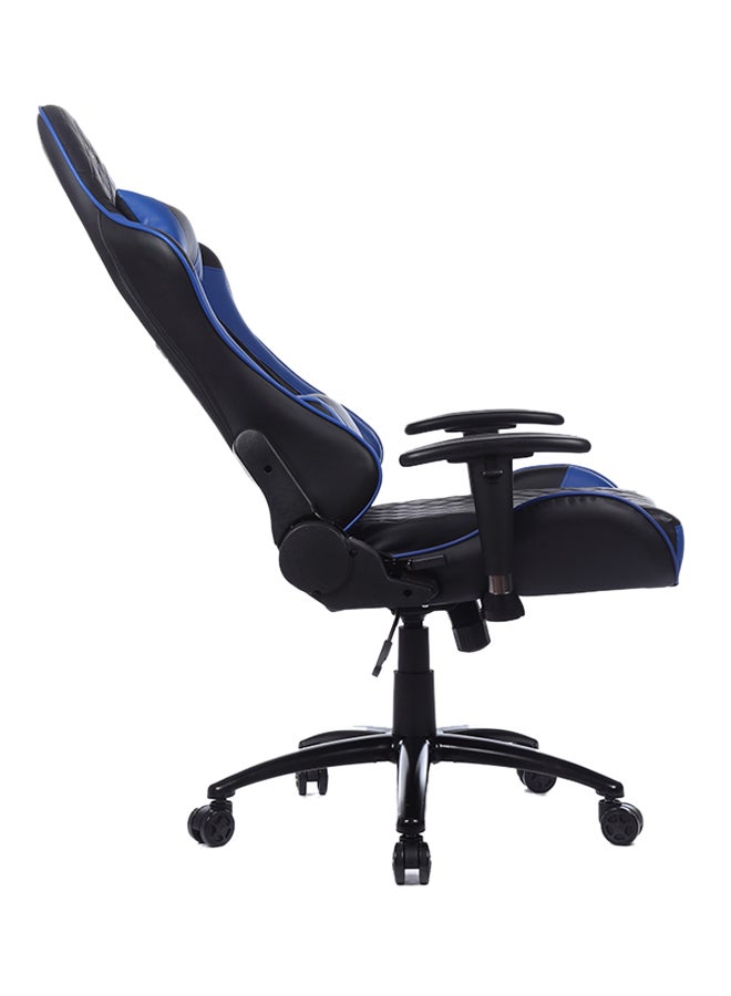 Adjustable Gaming Chair With Lumbar Cushion Blue/Black