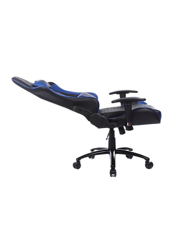 Adjustable Gaming Chair With Lumbar Cushion Blue/Black