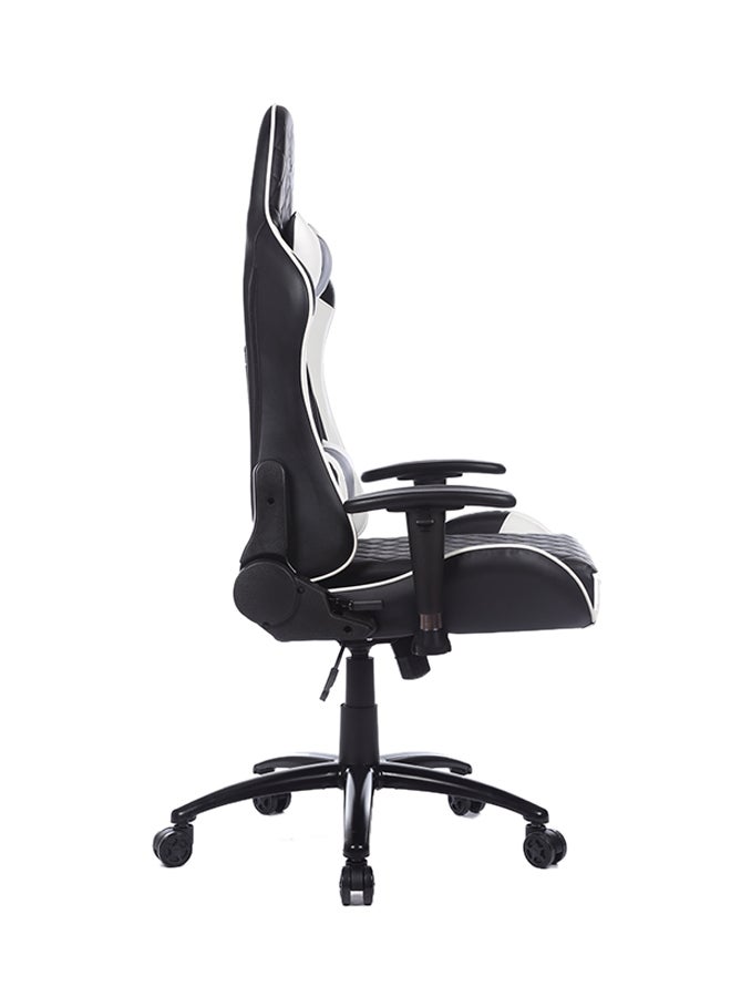 Adjustable Gaming Chair With Lumbar Cushion White/Black