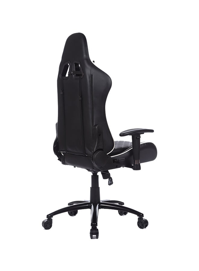 Adjustable Gaming Chair With Lumbar Cushion White/Black