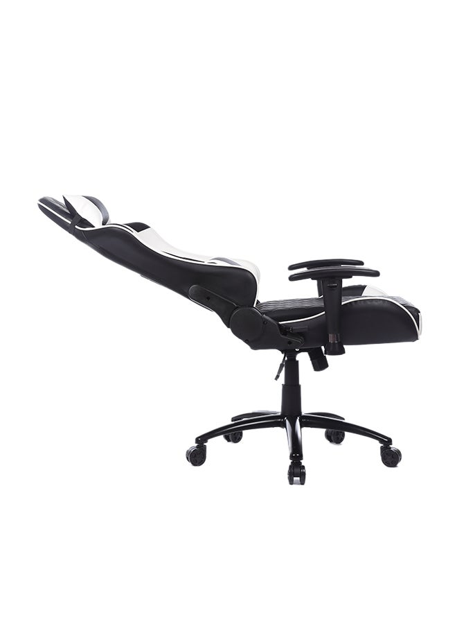 Adjustable Gaming Chair With Lumbar Cushion White/Black