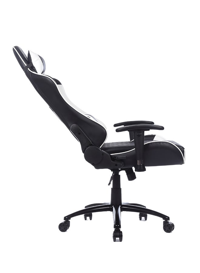 Adjustable Gaming Chair With Lumbar Cushion White/Black