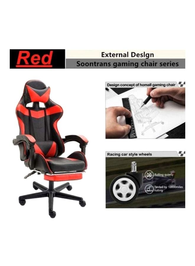 Ergonomically Designed Super Comfort High Back Office/Gaming Chair With Headrest Pillow, Lumbar Cushion And Retractable Footrest