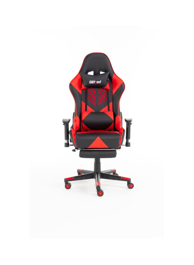 Gaming Chair Racing Style With Retractable Footrest Red/Black 135x74x21cm