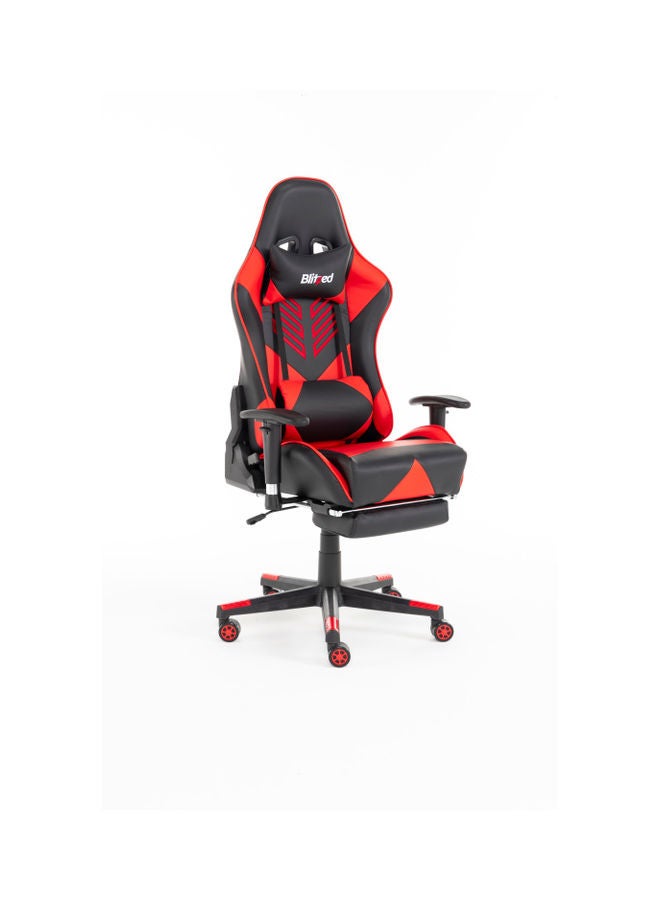 Gaming Chair Racing Style With Retractable Footrest Red/Black 135x74x21cm