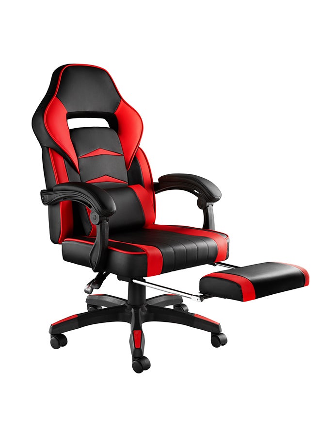 Gaming Chair Racing Style With Retractable Footrest Red/Black 135x44x53cm