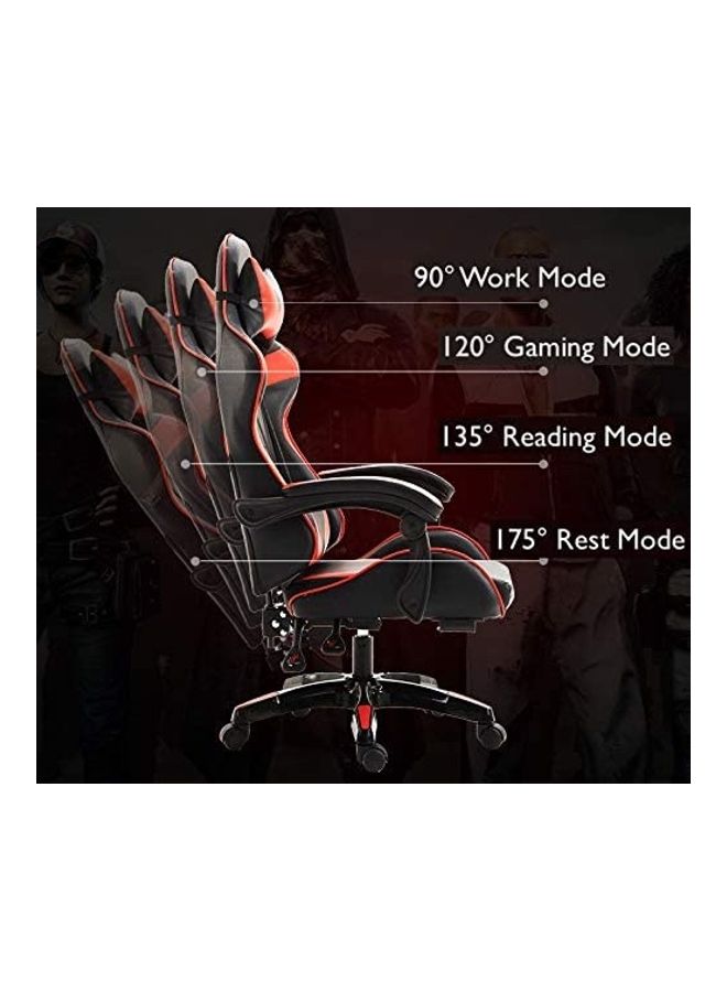 Ergonomically Designed Super Comfort High Back Gaming Chair With Headrest Pillow, Lumbar Cushion And Retractable Footrest