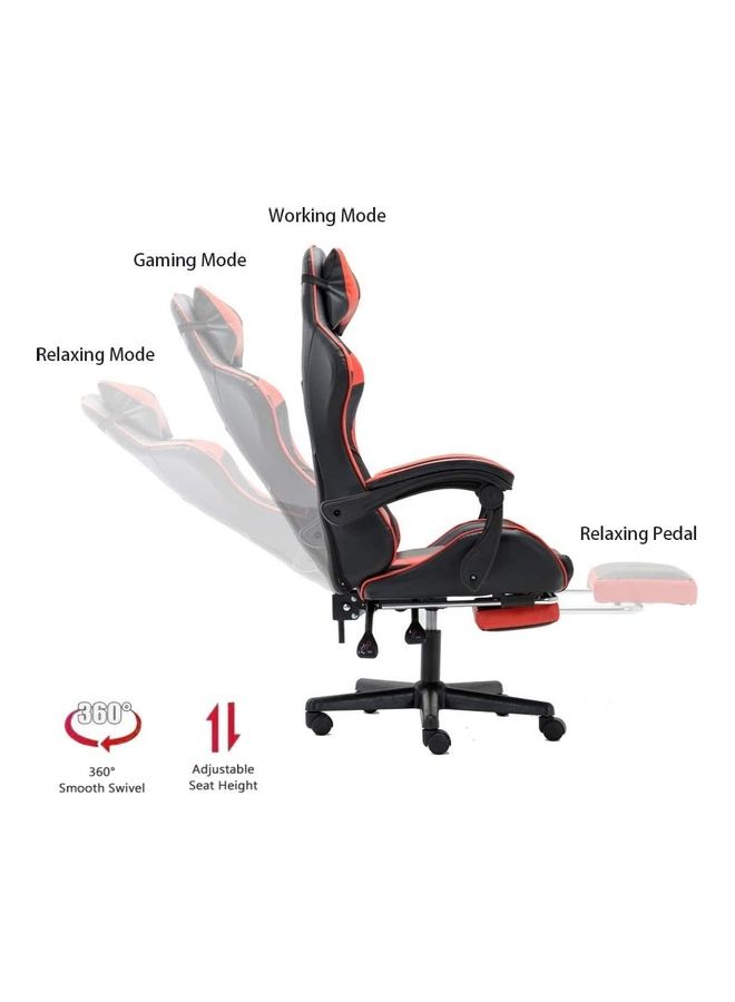 Ergonomically Designed Super Comfort High Back Gaming Chair With Headrest Pillow, Lumbar Cushion And Retractable Footrest