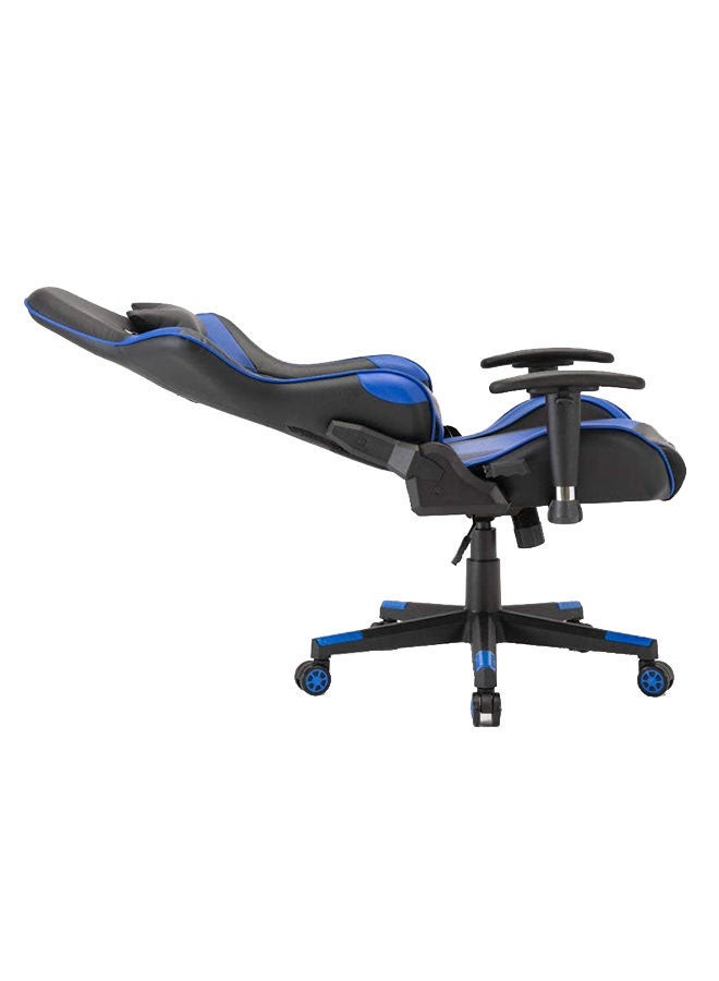 Throne U Leatherette PC Recliner Executive Ergonomic Adjustable Gaming Chair- Black & Blue