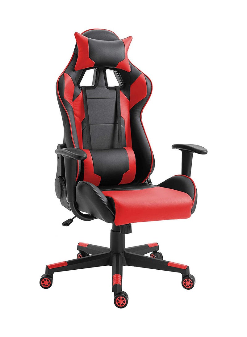 Throne U Leatherette PC Recliner Executive Ergonomic Adjustable Gaming Chair- Black & Red