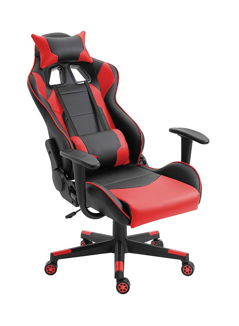 Throne U Leatherette PC Recliner Executive Ergonomic Adjustable Gaming Chair- Black & Red